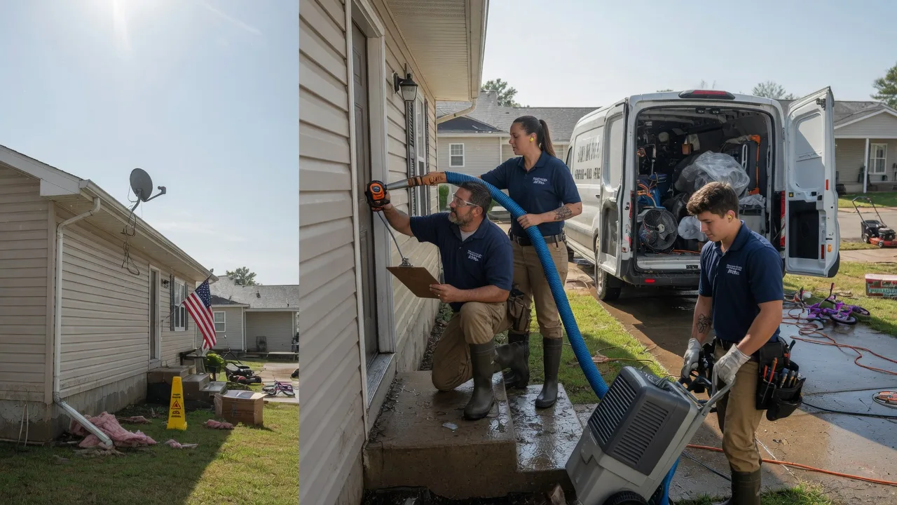 Ceiling Water Damage Restoration in Arcadia, LA near me